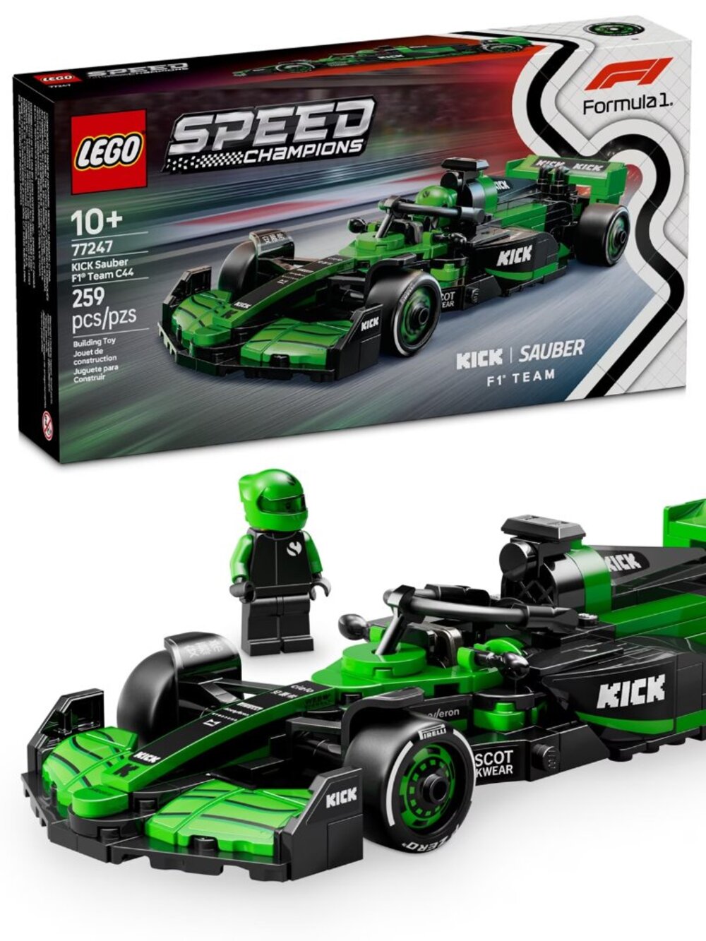 3/$118❤️sealed LEGO 77247 Speed Champions KICK Sauber F1 Team C44 Race Car Toy